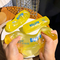 Nouveauté : Jouet sensoriel anti-stress en forme de bâton de beurre élastique de 14 cm, en TPR, pour garçons, filles et enfants