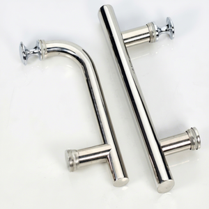 Manija de Acero Inoxidable para Puerta de Ducha, 145 mm de Distancia entre Agujeros, Manija Universal para Puerta de Vidrio, Tirador para Puerta Corredera de Baño - Product Image 1