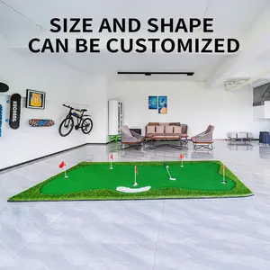 Putting Green Golf Mat True To Life Green Simulation Golf Putting Mat Green Long Challenging Putter For Indoor Outdoor