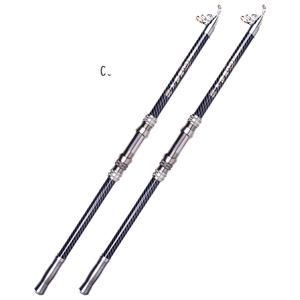 Canne à pêche télescopique de surfcasting en gros d'usine, action lente, en fibre de carbone haute performance, 2,1m-4,5m - Product Image 1