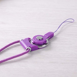 Lanière de téléphone portable multifonctionnelle, amovible, rotative, de couleur violette, sangle de <span class=keywords><strong>collier</strong></span>, support de téléphone, corde de téléphone, support de téléphone portable à suspendre au cou - Product Image 6