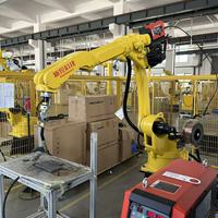 Robot de soudage à 6 axes contrôlé par PLC, moteur de boîte de vitesses haute précision pour tôles, pièces automobiles, soudage à l'arc, rectification