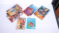 Impression de livres de bande dessinée en couleur pleine page, service personnalisé, fabricant de séries de livres à prix avantageux
