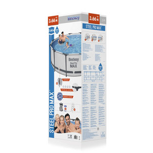 Bomba de Filtro Estándar Europea <span class=keywords><strong>Bestway</strong></span> 56418 + Piscina Elevada Redonda con Marco Metálico y <span class=keywords><strong>Accesorios</strong></span> - Product Image 6