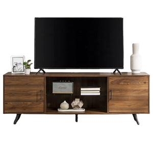 <span class=keywords><strong>Mueble</strong></span> de TV Extensible de Madera Maciza de Lujo Moderno 2023 y <span class=keywords><strong>Mueble</strong></span> Alto de Alta Gama con Diseño de Nogal para Sala de Estar - Product Image 1