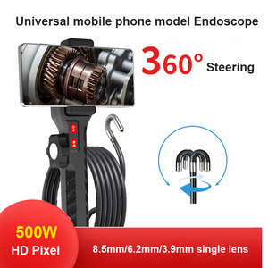 Endoscope de direction articulé bidirectionnel Endoscope CMOS Inspection Otoscope Caméra Microscope numérique 3.9mm/6.2mm pour Android ISO - Product Image 2