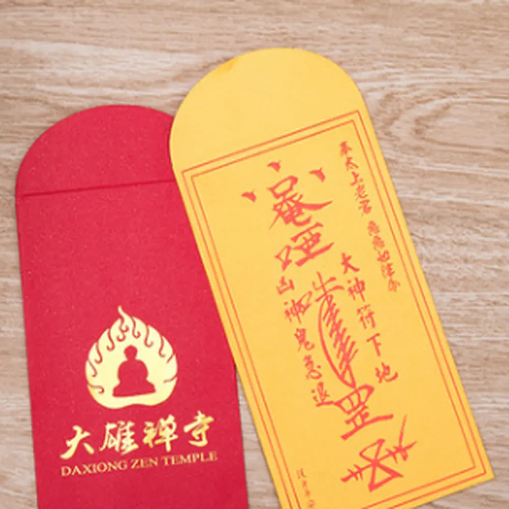 Envelope vermelho personalizado impressão de logotipo do oem, envelope vermelho feito sob envelope do ano novo