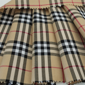 Tela a cuadros 100% <span class=keywords><strong>lyocell</strong></span> al por mayor en beige negro tartán tela a cuadros vibrante para traje abrigo vestido falda - Product Image 2