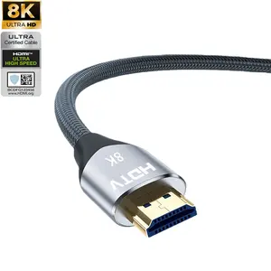 Neuestes 48 Gbps 8 K 2 M 3 M 8 K HDMI-Kabel Aluminium HDMI-Kabel 2.1 Version 8 K 60 Hz 4 K 120 Hz Adapter Fernsehgeräte HDMI-Kabel