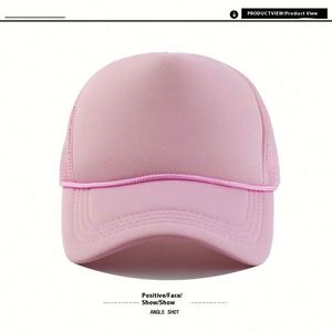 Summer Truck Drivers Cap Men Women Casual Sponge Cap <b>Light</b> Plate Decorative <b>Rope</b> Mesh Trucker Cap - Product Image 3