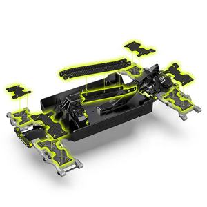 Camion monstre RC en <span class=keywords><strong>fibre</strong></span> de carbone Rlaarlo RZ001B-C à l'échelle 1/10, tout-terrain, brushless, étanche, ESC, gyroscope, supports d'amortisseurs CNC - Product Image 5