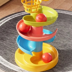Jouets éducatifs en plastique écologiques pour bébés : Puzzle, Piste de glisse, Tour à balles, Balançoire, Tour à empiler, Tour à balles coulissantes, Tour à balles roulantes - Product Image 3