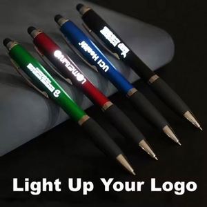 Nouveau produit 2025, innovation en matière d'éclairage, gadget cool, stylet à bille, stylo à bille personnalisé avec logo lumineux LED, stylos à bille de luxe - Product Image 2
