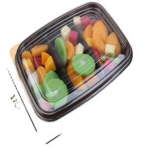Hot Sale Plastic Square Clear Transparent Recycled Box Plastic Food Packaging Box For Fruit