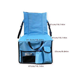 Cojín de Asiento Plegable Portátil y Ligero con Diseño Minimalista, Soporte para la Espalda, Bolsillos de Almacenamiento Grandes, Muebles de Exterior de Oxford - Product Image 2