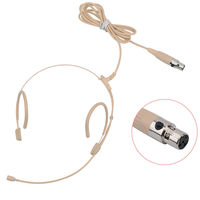 Micrófono de Diadema Electret HM-4035 Versión Mejorada, Mini Micrófono de Condensador de 4 Pines para Audio Technica Body-Pack