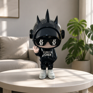 Scultura in Fibra di Vetro Stile Street, Personaggio Cartoon Cool, Statuetta Personalizzata, Giocattolo Trendy, Piccoli Ornamenti per Negozio, Bellissimo Chen - Product Image 1