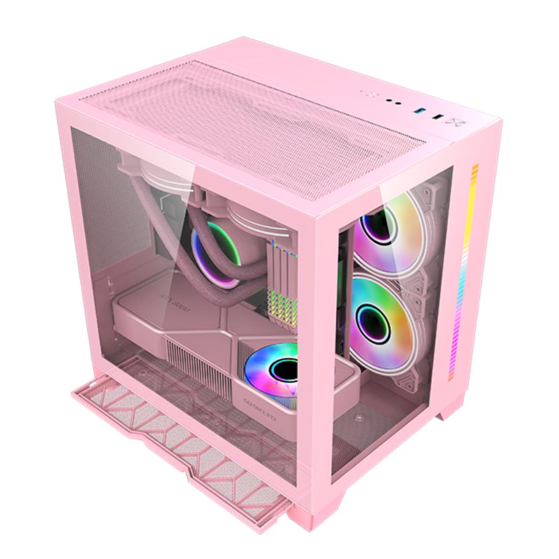 Pink-Pc-Case-for-Gamer-Micro-