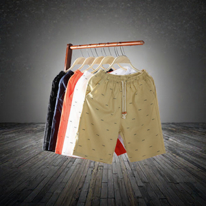 Men's Summer Casual Sport Shorts Eco-Friendly Anti-Wrinkle Printed Worsted Loose Breathable Five-Inch Mid-<b>Thigh</b> Beach Pants - Product Image 3