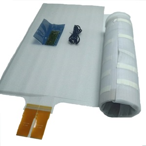 65 inch <span class=keywords><strong>HOLO</strong></span> thiết bị đầu cuối chiếu thủy tinh trong suốt <span class=keywords><strong>kiosk</strong></span> tương tác với cảm ứng lá - Product Image 2