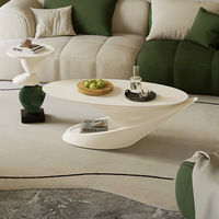 Table basse sculpturale inspirée des coquillages |   Table ovale design moderne en gros pour salon