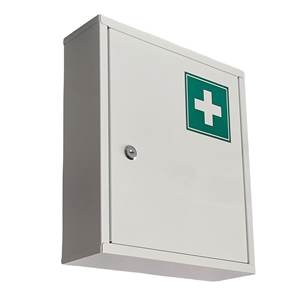 Armario de Medicamentos con Cerradura 2026, Caja Médica de Acero de 3 Niveles para Pared con 2 Llaves y Estantes para Baño, Blanco - Product Image 3