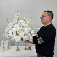 Offre Spéciale – Grande Boule de Fleurs Artificielles en Soie Rose sur Mesure pour Mariage, Remise de Diplôme, Centre de Table, Fête des Mères, Halloween, Pâques
