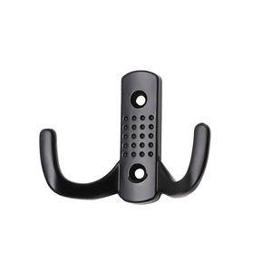 Modern Minimalist Zinc Alloy Double <b>Coat</b> <b>Hook</b> Wall Mounted Heavy Duty For Wardrobe Bathroom - Product Image 1