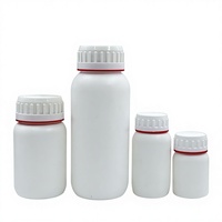 Bouteille vide blanche en PEHD fluoré de 1 litre, 5 litres, 16 oz pour engrais liquide et produits chimiques, avec pulvérisateur et bouchon à vis de 750 ml