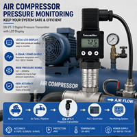Transmetteur de pression industriel 4-20mA RS485 Modbus, capteur de pression en acier inoxydable pour l'eau, l'huile et le gaz