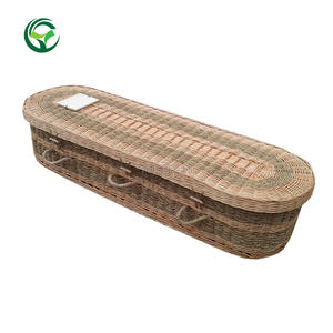 <span class=keywords><strong>Cercueil</strong></span> écologique en saule brun, fournitures funéraires, <span class=keywords><strong>prix</strong></span> bas, style australien, cercueils en <span class=keywords><strong>osier</strong></span> biodégradables en herbe marine pour la crémation - Product Image 5