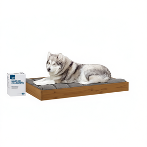 Honey Brown Solid Pine Wood <b>Dog</b> <b>Bed</b> 40.0 X 29.1 X 3.5 In <b>Durable</b> Elevated Pet <b>Bed</b> Indoor All Seasons - Product Image 1