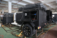 Mainan Pengangkut Trailer Off Road Camper Trailer dengan Dek dan Rak Atas untuk ATV dan Berkemah Di Luar Ruangan dengan Standar Australia untuk Dijual