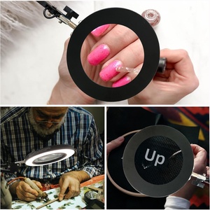 <span class=keywords><strong>Loupe</strong></span> de bureau pliable tricolore à clipser avec lumière LED pour <span class=keywords><strong>broderie</strong></span>, apprentissage et travaux d'entretien - Product Image 5
