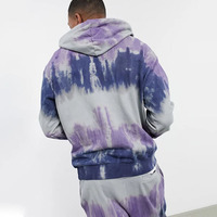 Design Tie Dye personnalisé avec cordon de serrage Street Wear sweats à capuche hommes sweats à capuche