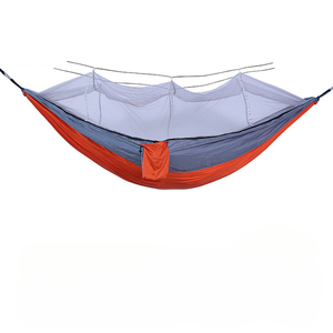 <span class=keywords><strong>Hamac</strong></span> de camping en plein air de haute qualité <span class=keywords><strong>moustiquaire</strong></span> en nylon imperméable pour adultes Construction de corde durable - Product Image 1