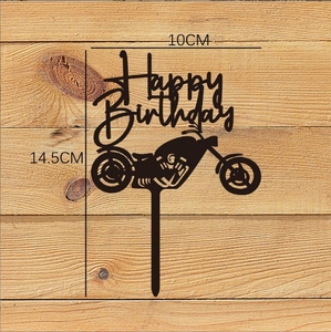 Acrílico motocicleta y Scooter <span class=keywords><strong>Feliz</strong></span> cumpleaños pastel Topper forma <span class=keywords><strong>de</strong></span> dibujos animados para decoraciones <span class=keywords><strong>de</strong></span> fiesta <span class=keywords><strong>de</strong></span> niños o <span class=keywords><strong>Día</strong></span> del Padre - Product Image 4