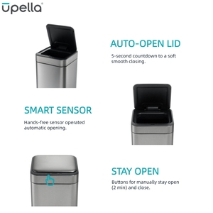 Cestino dei Rifiuti Intelligente con Sensore Senza Contatto in Acciaio Inox da 20L 30L per Cucina, Casa e Camera da Letto - Product Image 3