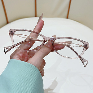 Cat Eye Full Rim TR90 Eyeglasses <b>Frame</b> G6025 Lightweight Fashion Trend Women's Decorative Glasses - Product Image 4