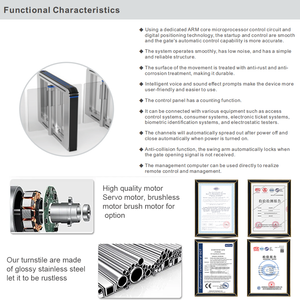 Tornello Motorizzato ad Alta Velocità Personalizzabile Mingxu con Sistema <span class=keywords><strong>Anti</strong></span>-Intrusione e Monitoraggio in Tempo Reale, Barriera a Battente - Product Image 4