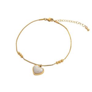 Chaîne de cheville creuse pour femme, style rétro vintage, étanche, en acier inoxydable plaqué or 18 carats, accessoire de mode - Product Image 5