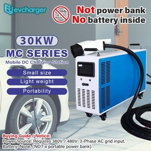 7KW 30KW Operación Temperatura Protección contra sobrecarga Ecológico Portátil DC Car EV Cargador con batería - Product Image 1