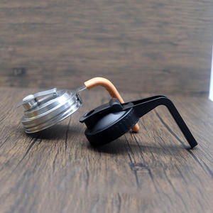 Capuchon à rabat en acier inoxydable de qualité alimentaire avec poignée avec tamis à couvercle en maille pour filtrer l'eau du thé adapté au pot Mason - Product Image 6