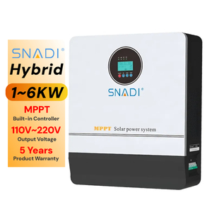 Onduleurs solaires hybrides hors réseau à onde sinusoïdale pure 12V 24V 48V de 1kW/3kW/4kW/5kW/6kW/8kW/10kW avec MPPT NKM 1-6kW Monophasé - Product Image 3