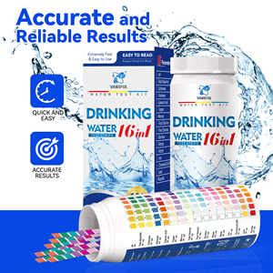 Fácil de usar água Testing Kits ,16 em 1 água potável <span class=keywords><strong>Tester</strong></span> tiras para aquário, piscina, spa, bem & Tap <span class=keywords><strong>Water</strong></span> Check - Product Image 5