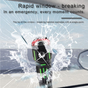 Herramienta multifuncional de autorrescate para coche, martillo de Escape de emergencia, linterna LED táctica, linterna de martillo de Escape - Product Image 5