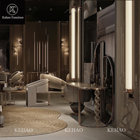 2024 Designer High End Villa Möbel Luxus Samt bett Großes Kopfteil Bett Set Kingsize-Bett mit Aufbewahrung funktion