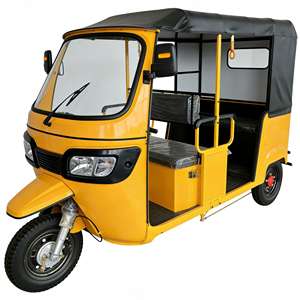Triciclo Eléctrico Ecológico Amarillo de 60V/72V y 4500W de China, con Capacidad para 4 Pasajeros, Tipo Auto Rickshaw para <span class=keywords><strong>Taxi</strong></span> - Product Image 4