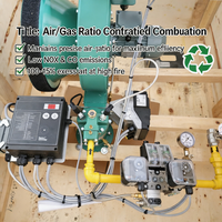 Brûleur industriel multi-combustible Eclipse RA0400 avec régulateur de rapport air/gaz, pièce de chaudière pour fours et fours industriels