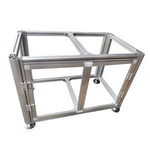 Profilé en aluminium extrudé 8840 à angle arrondi, matériau de cadre en aluminium 6063 anodisé, extrusions industrielles, angle semi-rond - Product Image 4